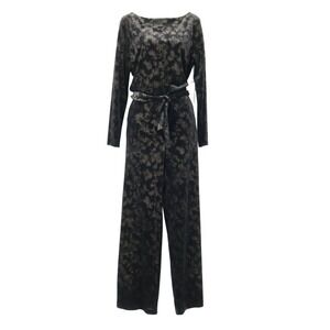 DREW Velvet Julie Jumpsuit Women M‎ Black NWT Long Sleeve Holiday Festive Boho